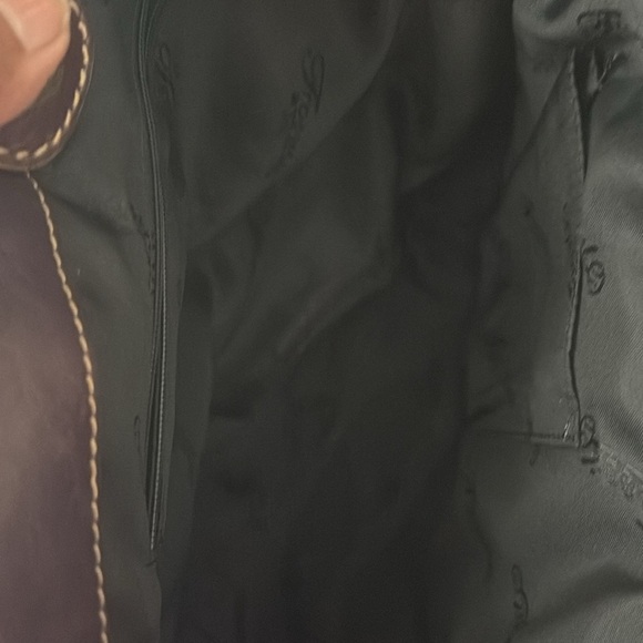 Fossil Vintage purple/plum  leather bag with attached key, - Picture 8 of 14